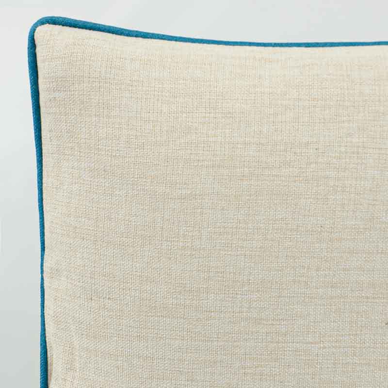 Coussin imprimé 'Caly' bleu