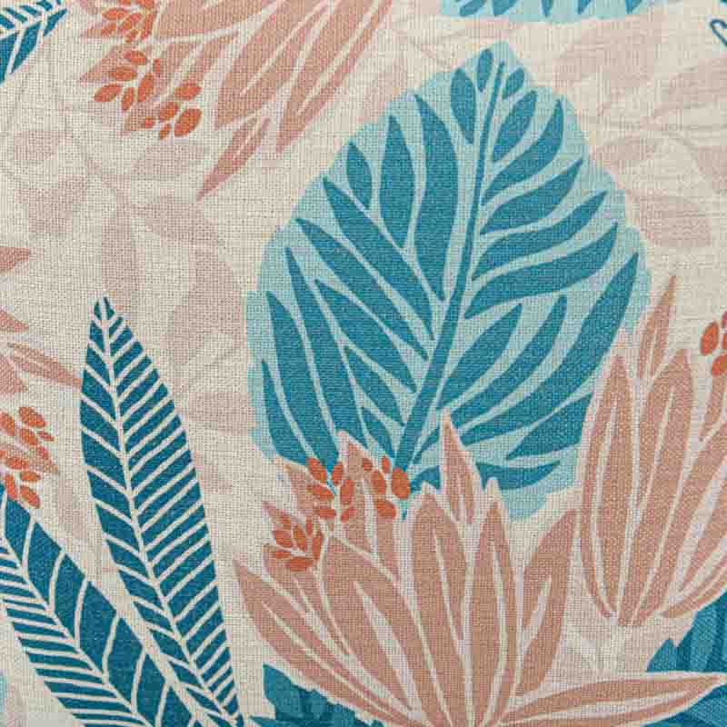 Coussin imprimé 'Caly' bleu