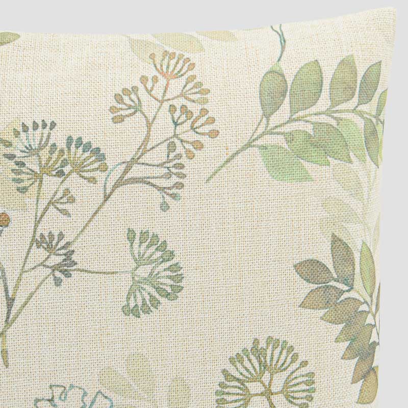 Coussin imprimé 'Lise' vert