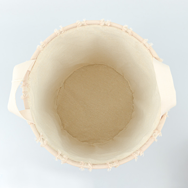 Panier de rangement rond 'Mahe' couleur écru