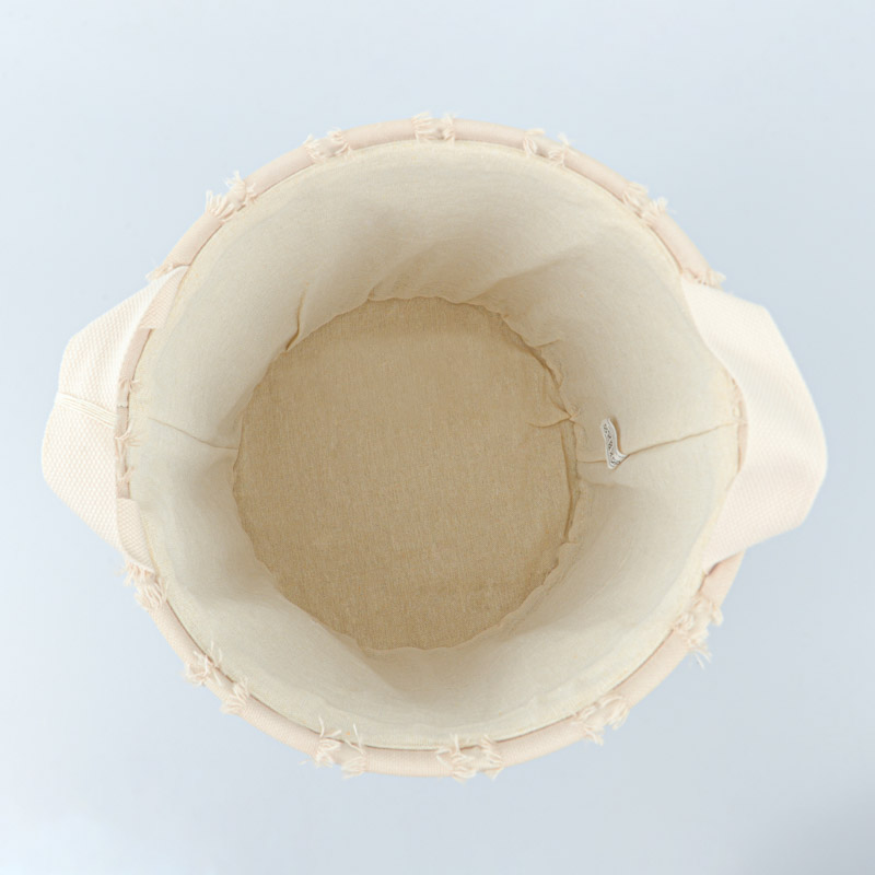 Panier de rangement rond 'Mahe' couleur écru