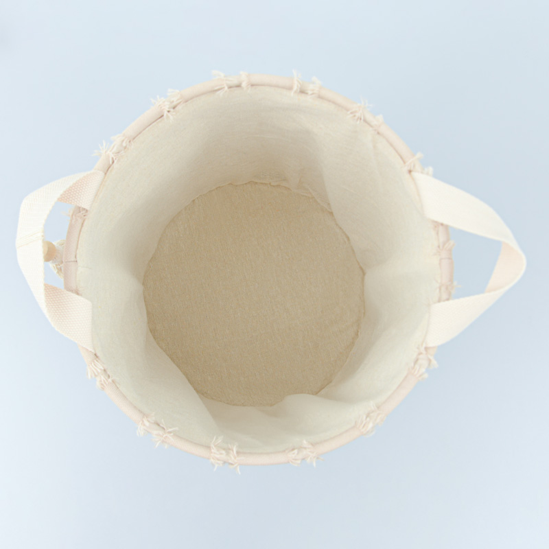 Panier de rangement rond 'Mahe' couleur écru