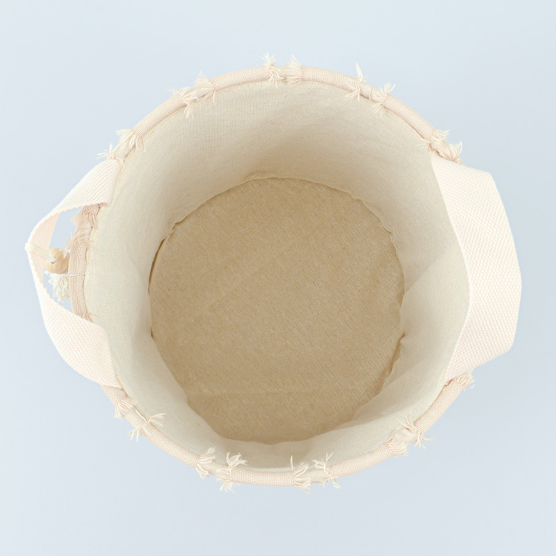 Panier de rangement rond 'Mahe' couleur écru