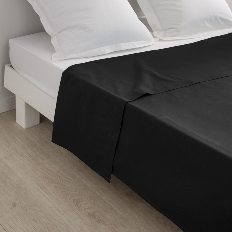 Drap plat 'Dream' noir
