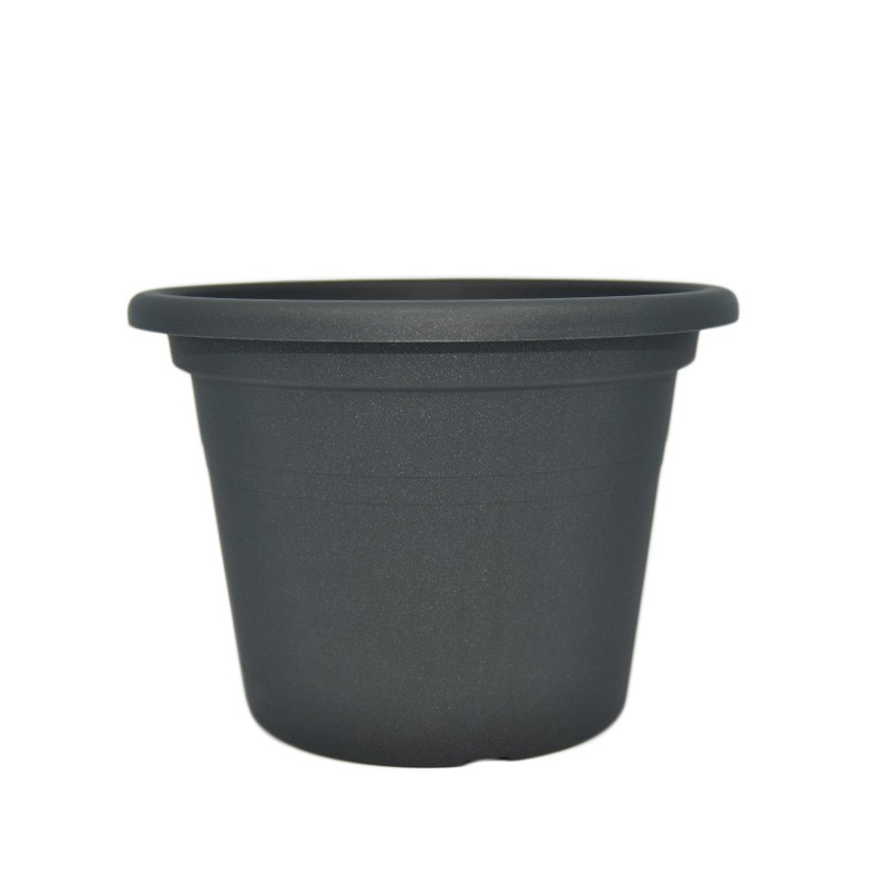 Pot gris anthracite 'Cilindro'