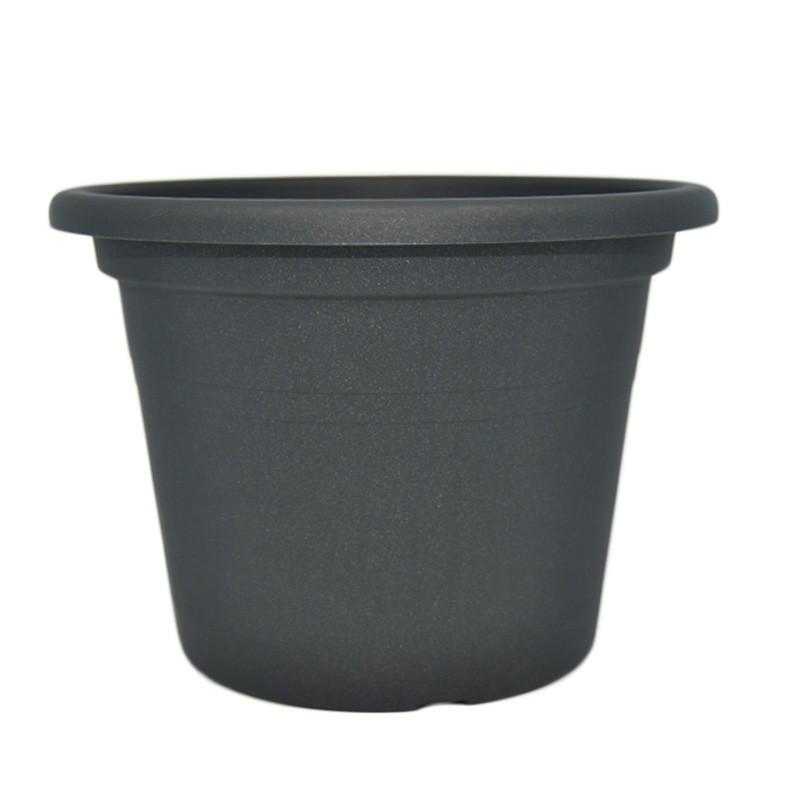 Pot gris anthracite 'Cilindro'
