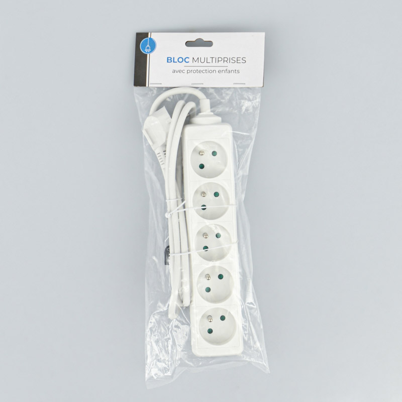 Bloc multiprises blanc