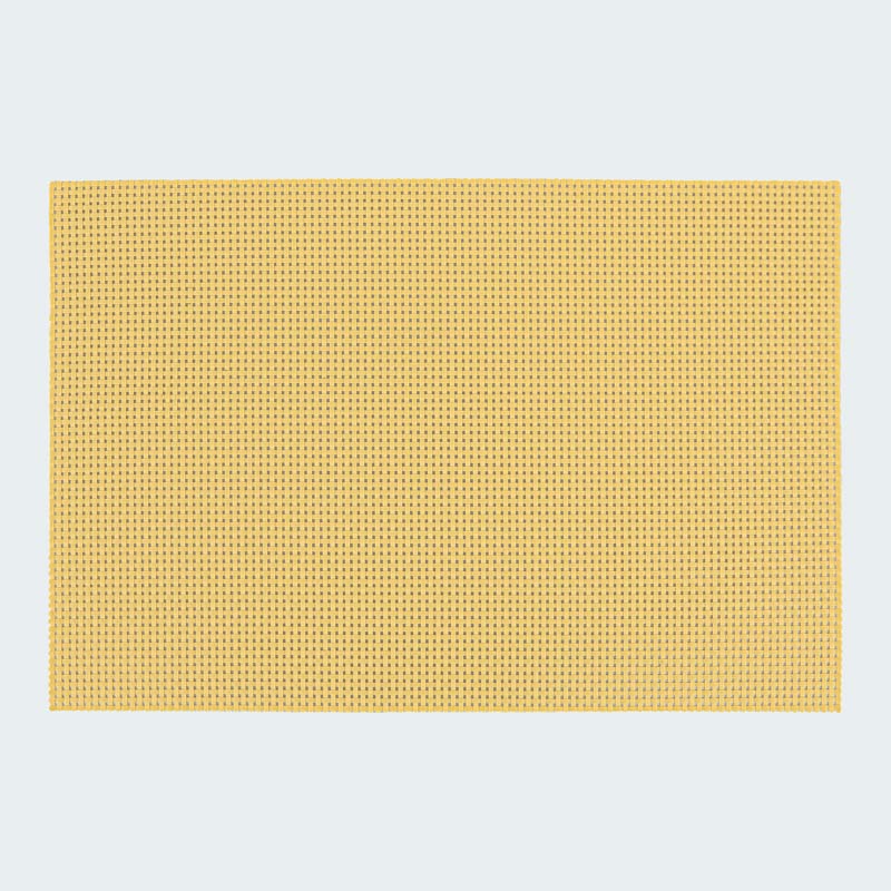 Set de table rectangulaire 'Quadri' jaune