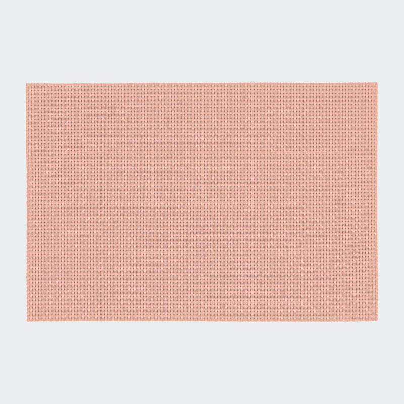 Set de table rectangulaire 'Quadri' rose