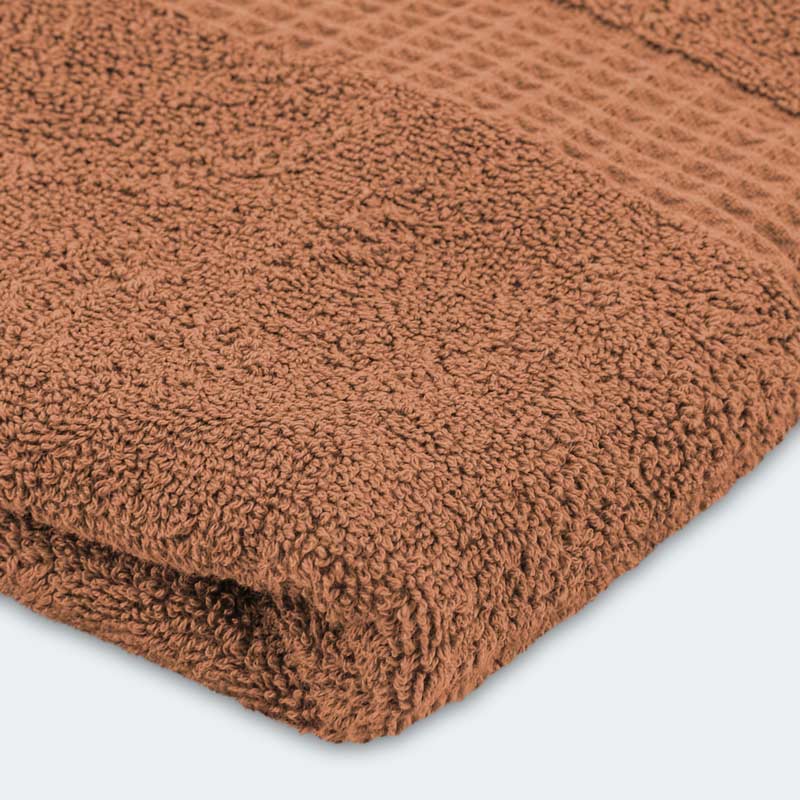 Serviette 'Loca' couleur terracotta