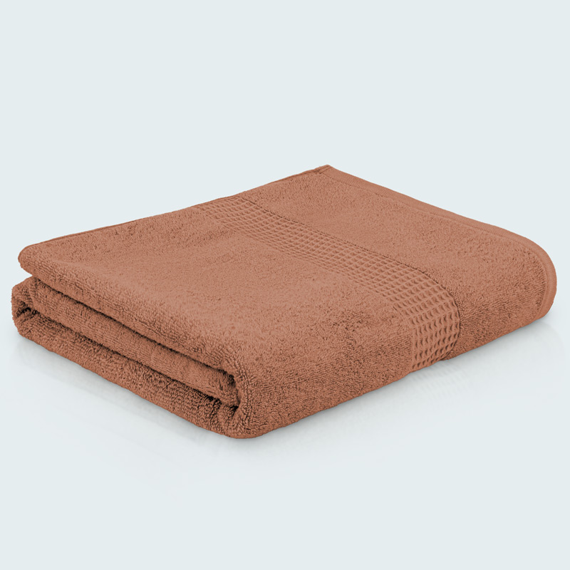 Drap de bain 'Loca' XL couleur terracotta
