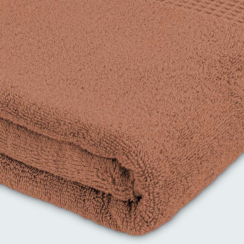 Drap de bain 'Loca' XL couleur terracotta