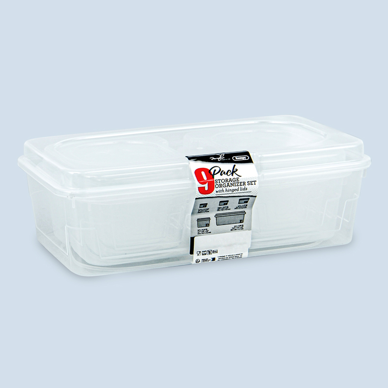 Lot de 9 boîtes de rangement 'Kempy Line'