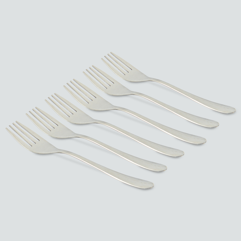 Lot de 6 fourchettes à gâteau 'Coslo' en inox