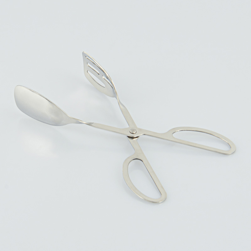 Pince ciseaux à salade en inox 