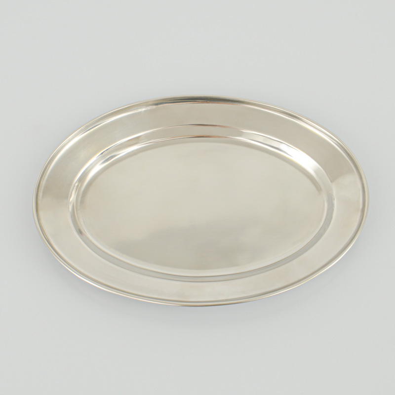 Plat ovale en inox