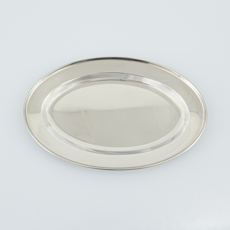 Plat ovale en inox