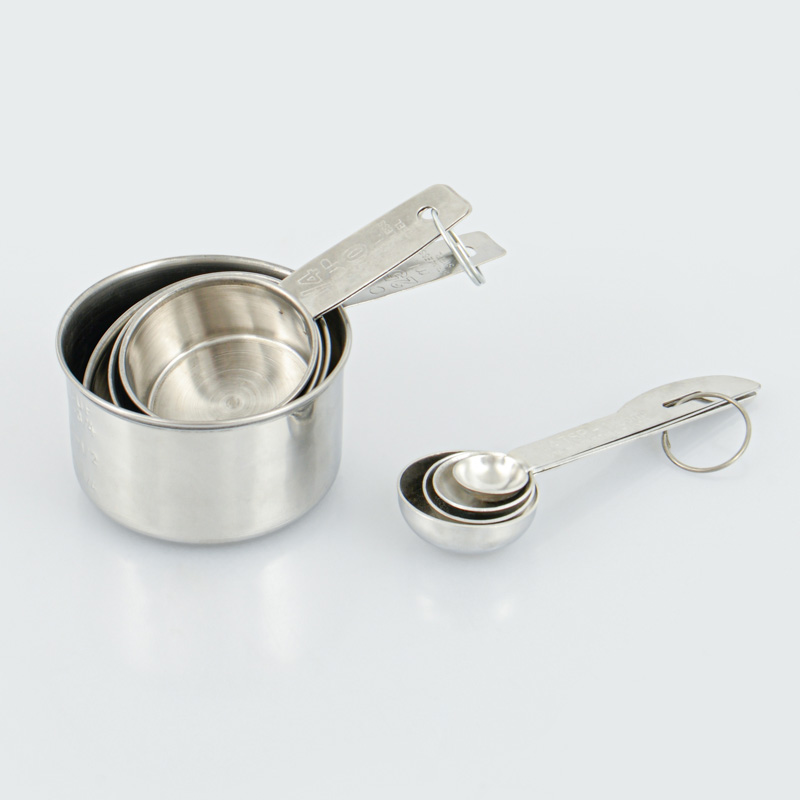 Ensemble De Cuillères à Mesurer En Acier Inoxydable - Avec Niveleur, Mesures De 1/8 C.à Café à 1 C.à Soupe