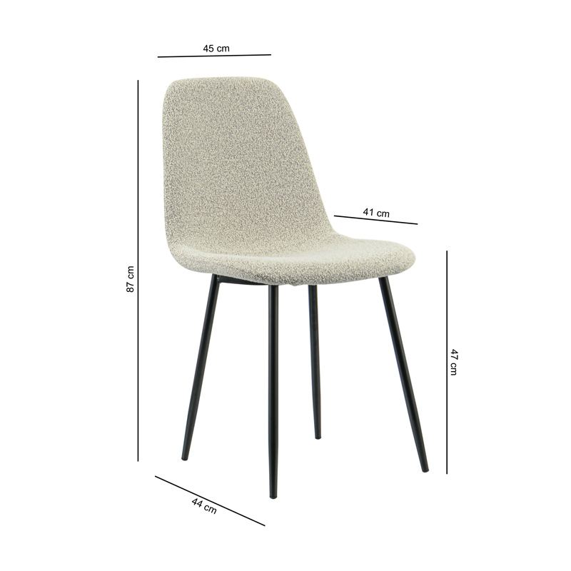 Chaise 'Leny' bicolore