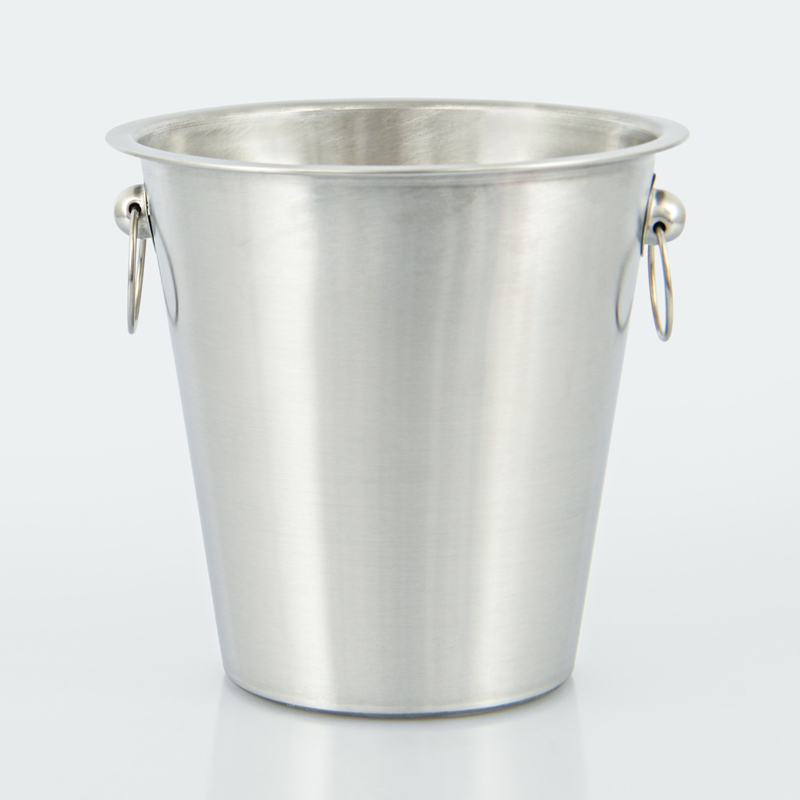Seau à champagne en inox gris 420cl