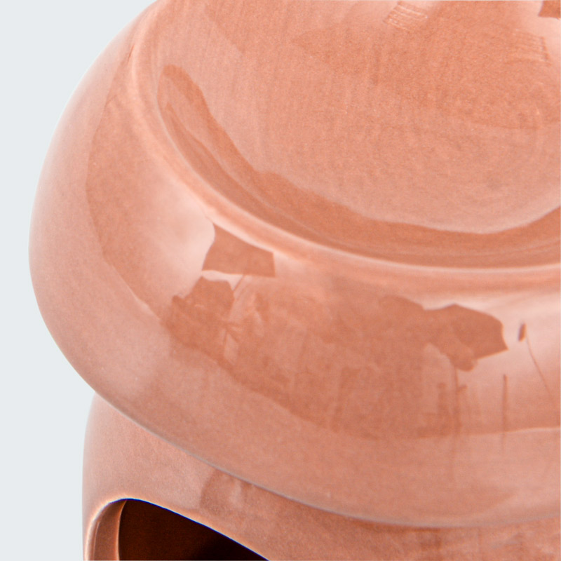 Brûle-parfums terracotta en céramique