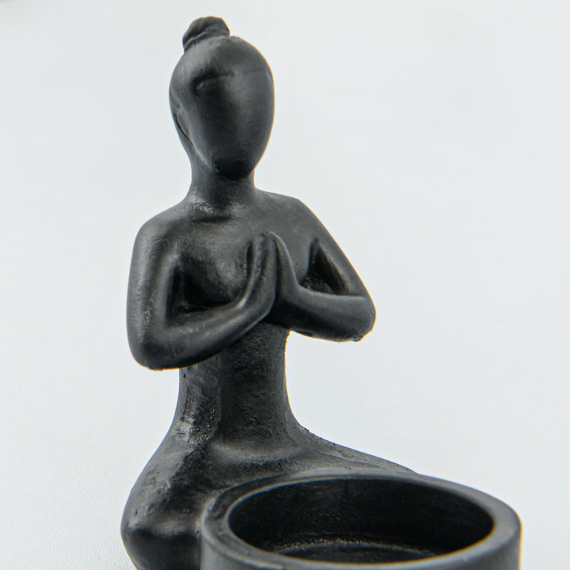 Porte-bougie figurine Yoga