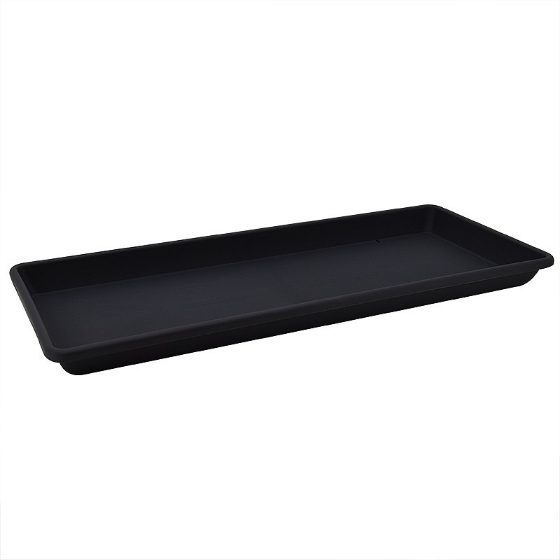 Plateau pour jardinière de terrasse anthracite