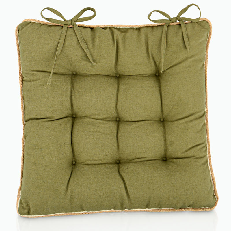 Dessus de chaise 'Tahlia' biais jute kaki