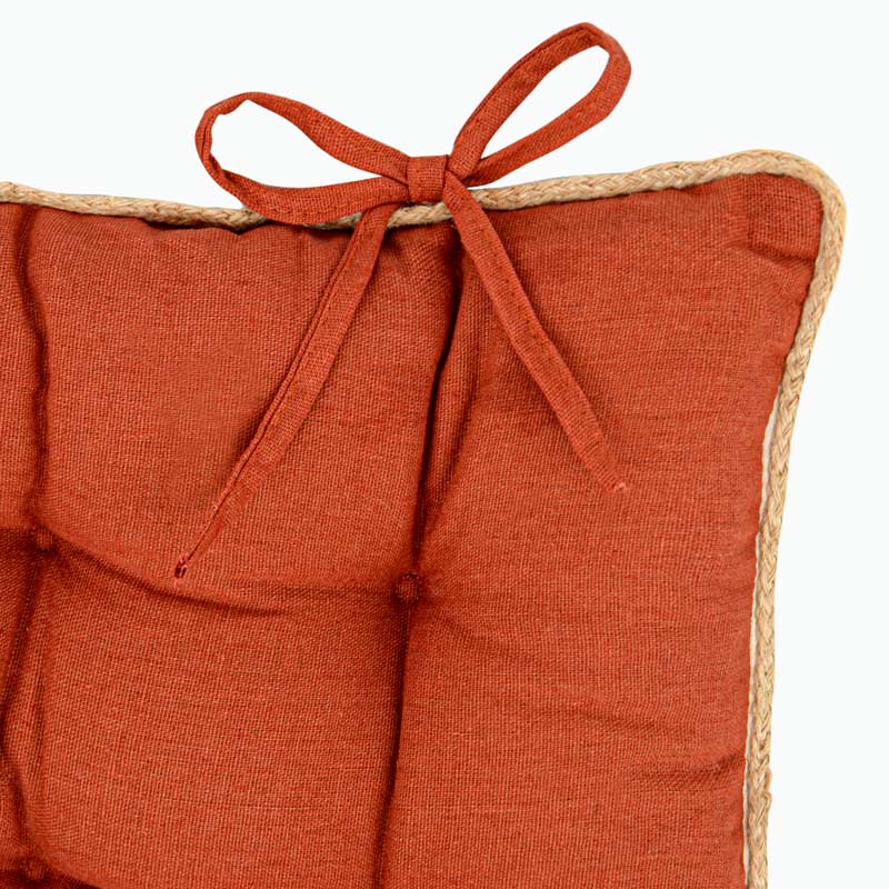 Dessus de chaise 'Tahlia' jute terracotta