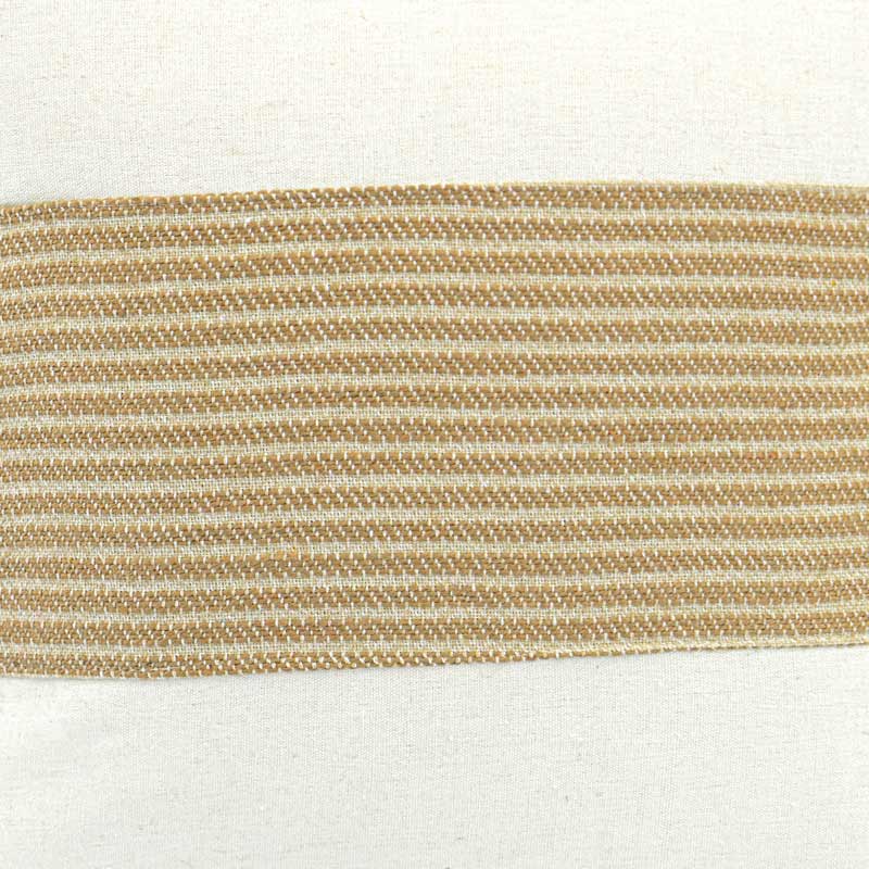 Coussin 'Taïlys' bandes en jute beige