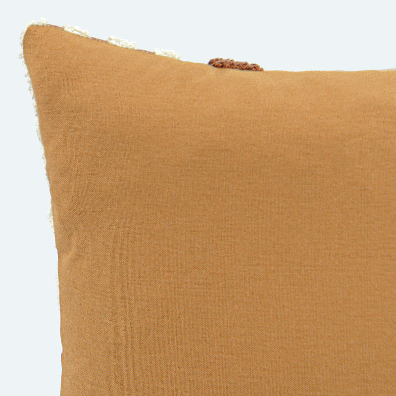 Coussin imprimé mosaïque 'Tirana' taupe