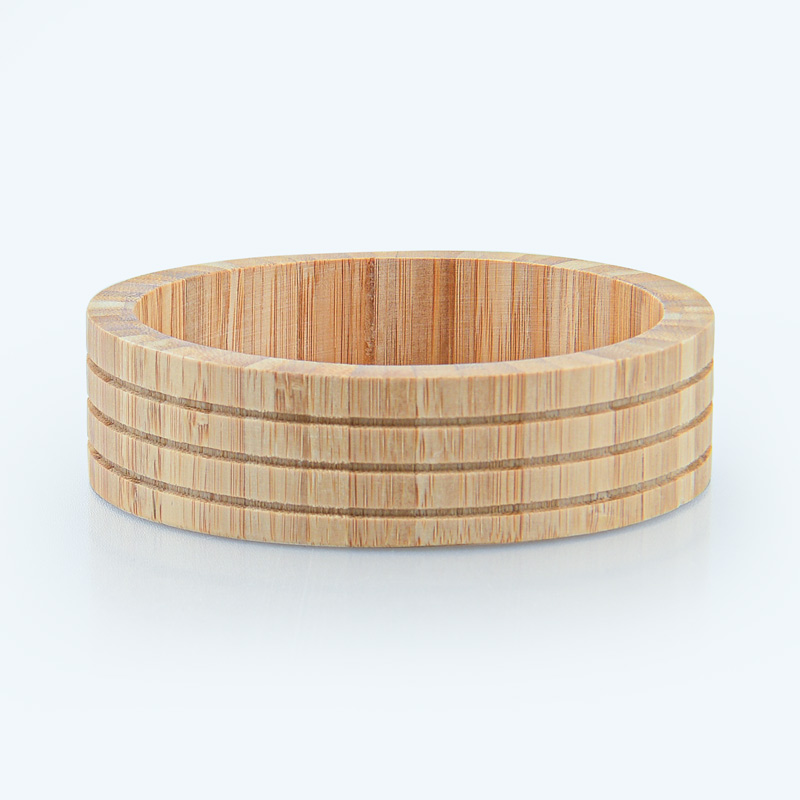 Porte-savon en bambou beige 