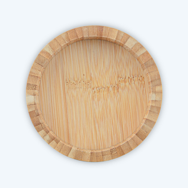 Porte-savon en bambou beige 