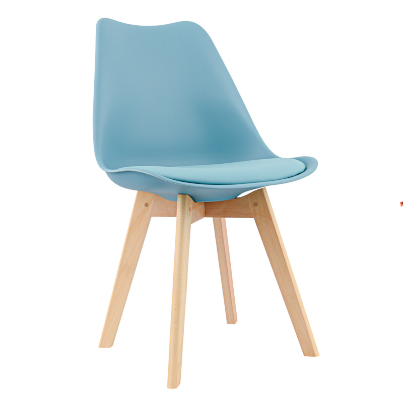 Chaise scandinave 'Romy' bleu 