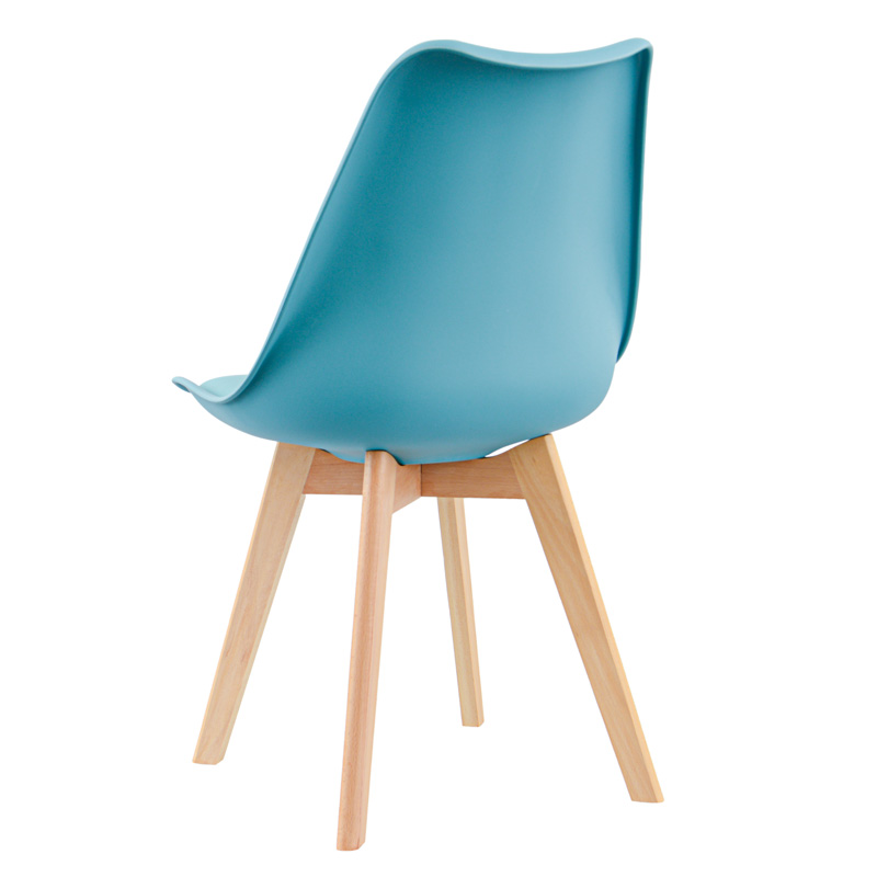 Chaise scandinave 'Romy' bleu 