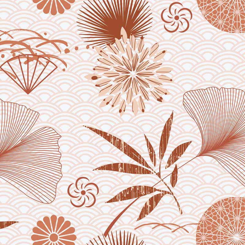 Parure de lit 'Camelia' en coton imprimé