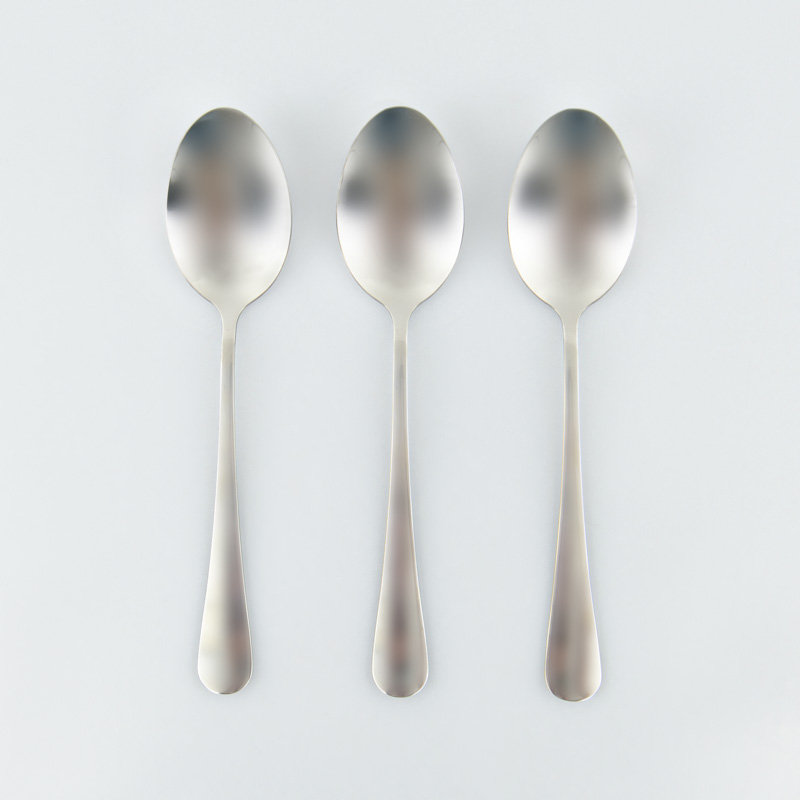 Lot de 3 cuillères à soupe en inox
