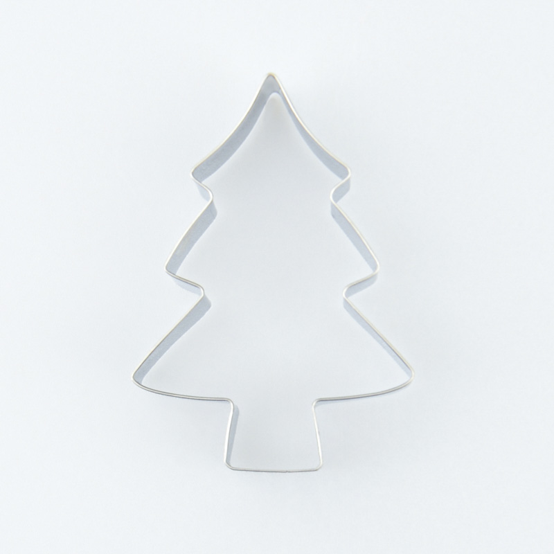 Emporte-pièce forme de sapin en inox