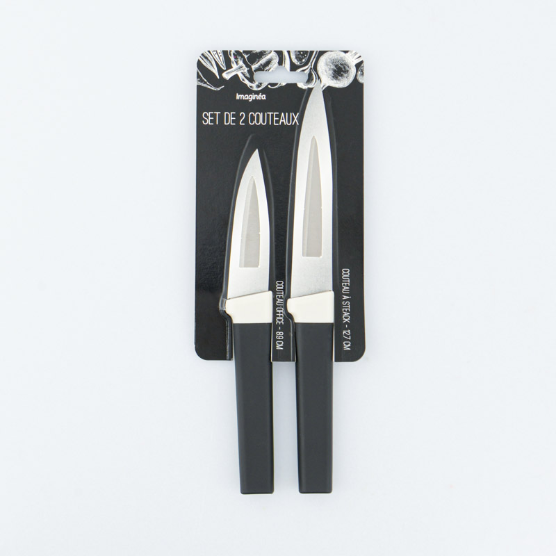 Set de 2 couteaux en inox