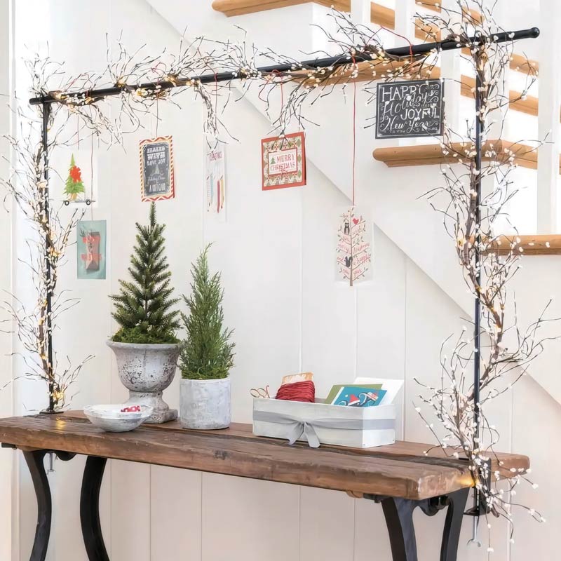 Support pour décoration de table en métal