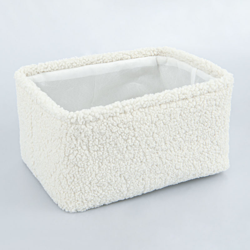 Panier de rangement bouclettes blanc