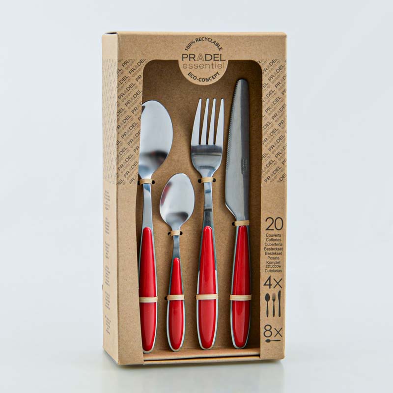 Coffret ménagère 20 couverts 'Colorfull'