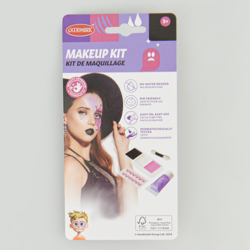 Kit maquillage strass violet
