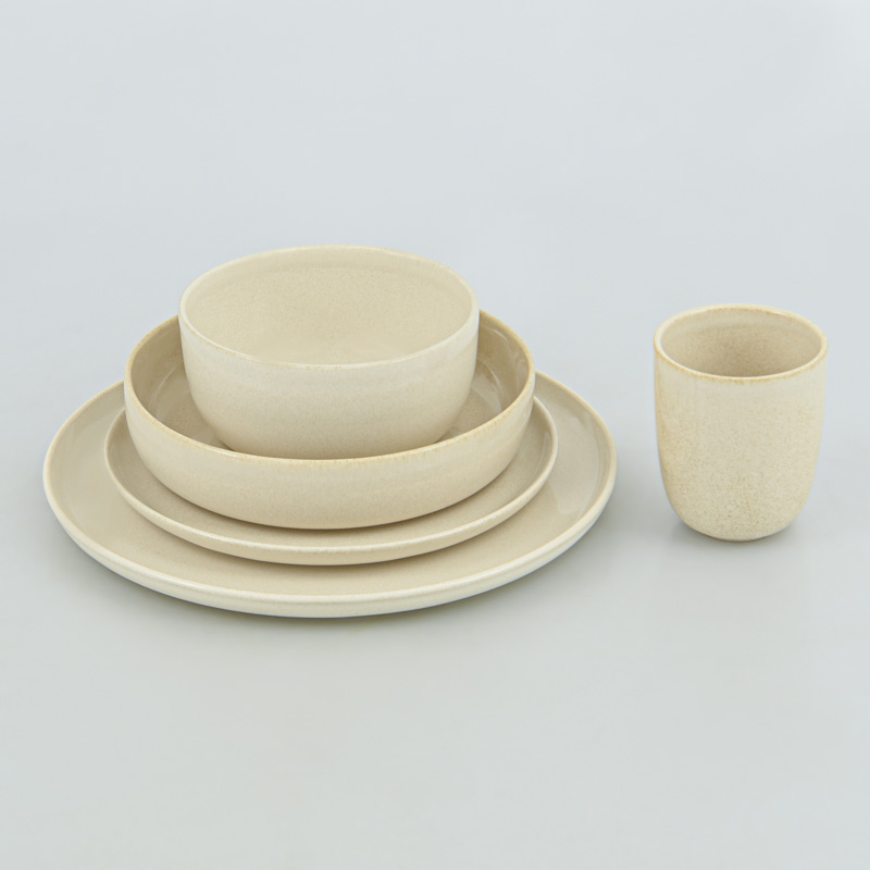 Assiette multiusage 'Lena' crème