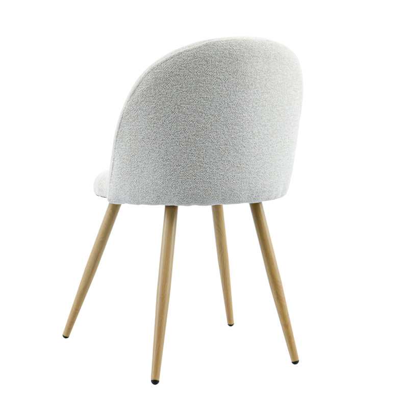 Chaise 'Romane' blanc moucheté
