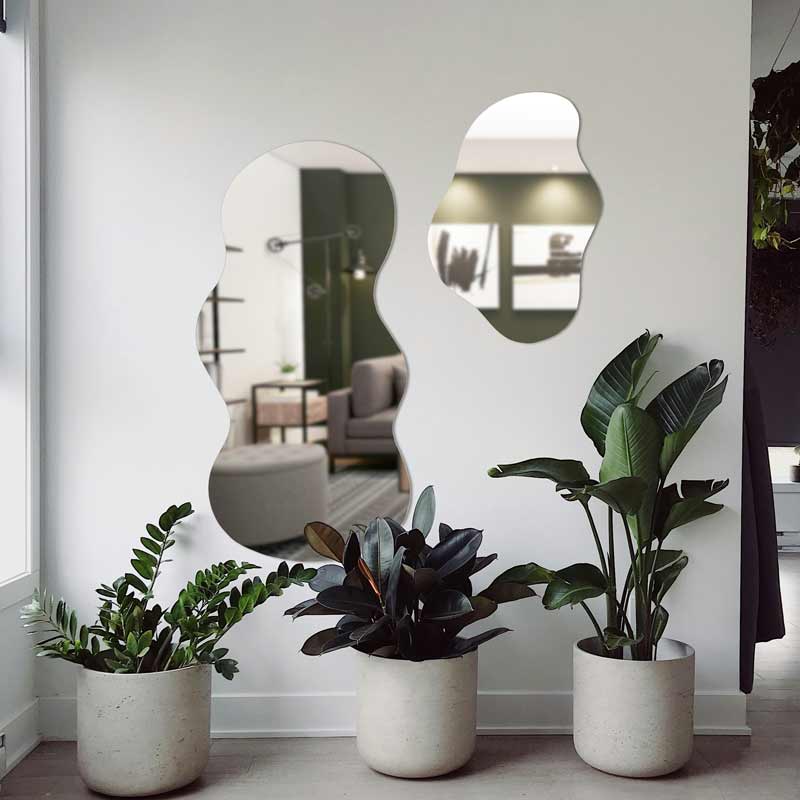 Miroir 'Wavy' forme organique