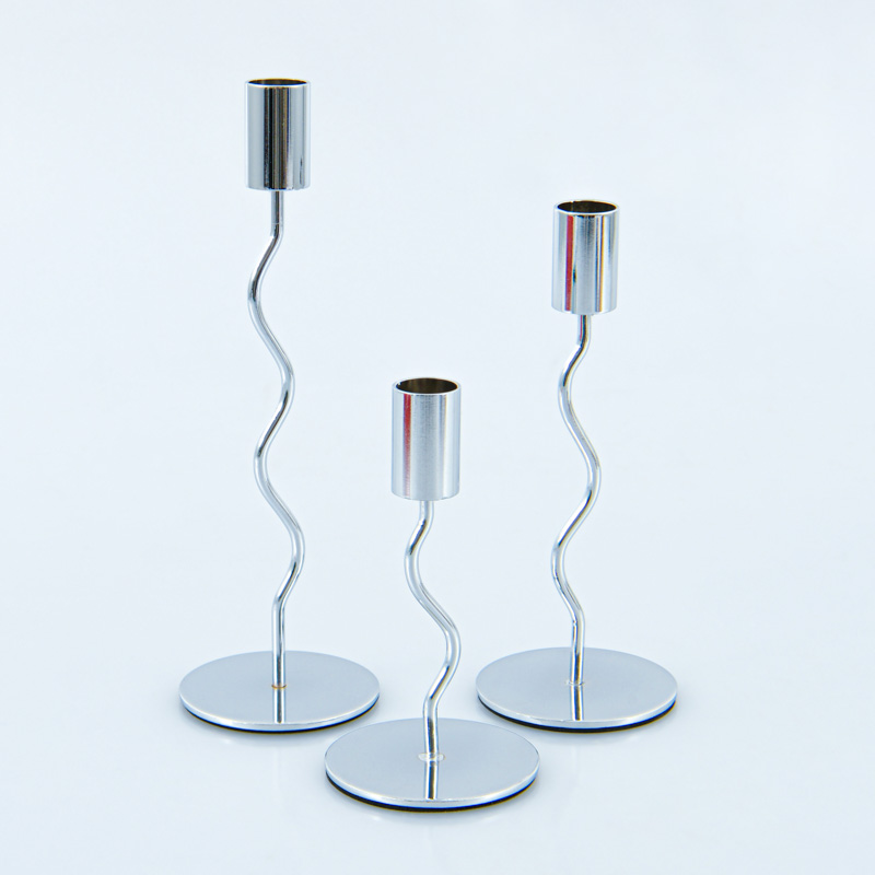 3 portes bougies 'Wavy'