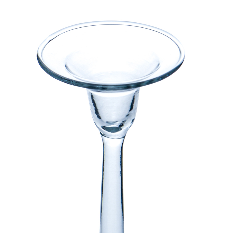 Bougeoir sur pied transparent 