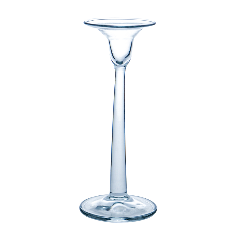 Bougeoir sur pied transparent 