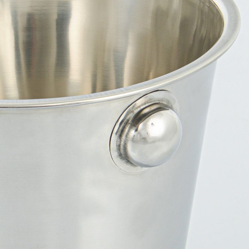 Seau à champagne en inox martelé gris 420cl
